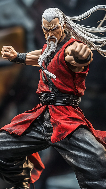 Action figure blockchain game E-fight
