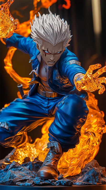 Action figure blockchain game E-fight